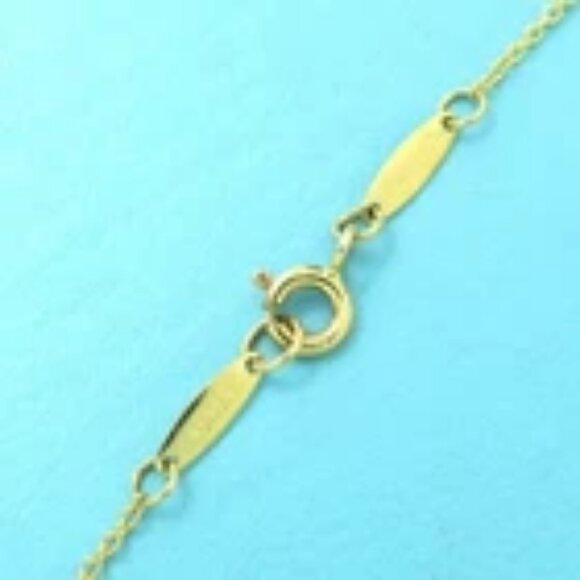 Tiffany & Co. Small Open Heart Necklace 16" 18k Yellow Gold 750 Auth - Picture 4 of 8